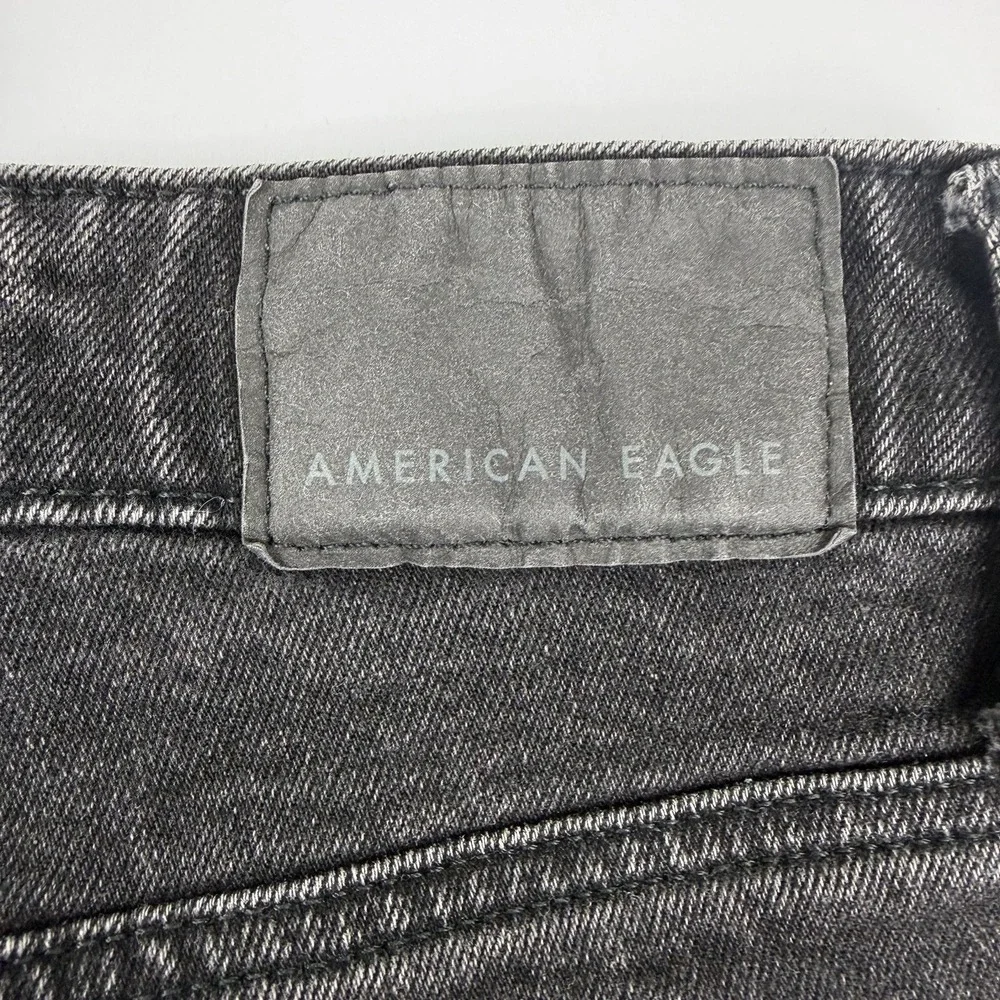 American Eagle Flex Jeans Men's 30 Black Wash Relaxed Straight